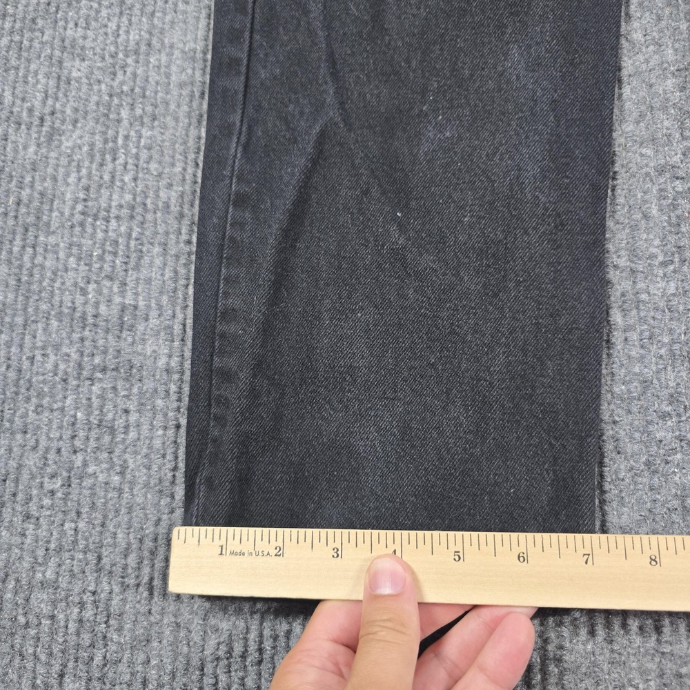 Levis 550 Jeans Mens 30x30 Black Relaxed Fit Tapered Leg Denim 100% Cotton 26x28 - Picture 8 of 14